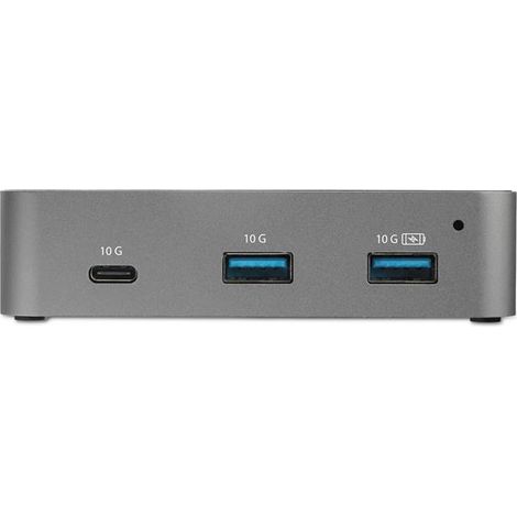 StarTech.com HB31C3A1CS - USB 3.1 (3.1 Gen 2) Type-C - USB 3.1 (3.1 Gen 2) Type-A,USB 3.1 (3.1 Gen 2) Type-C - 10000 Mbit/s - Noir - Gris - Aluminium - Plastique - Liaison - Énergie (1/3)