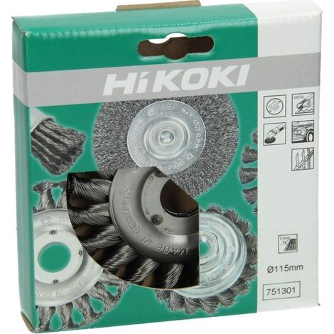 HIKOKI 751301 - Cepillos de acero 115x0.5x22.23 mm