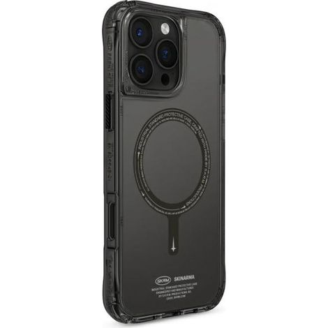 Funda de carga magnética Skinarma Saido para iPhone 16 Pro Max de 6,9 pulgadas, color negro/negro (1/5)