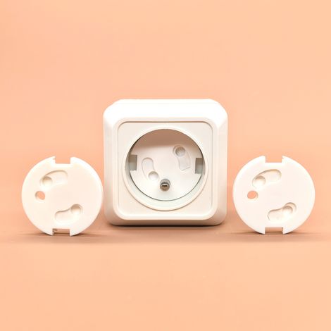 JSSEVN Baby-Steckdosensicherung (französischer Typ E-Stecker) [20er-Pack] – Steckdosensicherung für Babys – Sicherheit im Haushalt – Schutz für Babys (1/5)