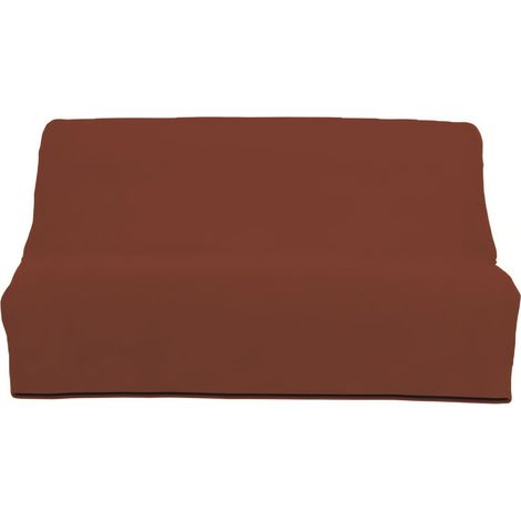 Soleil D Ocre – Housse clic-clac en coton brique 185-200 x 120-140 cm – Élégante et facile à entretenir – Protection et embellissement du mobilier