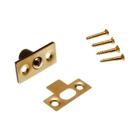 Lot de 10 loquets à ressort de porte en laiton plaqué 13 mm (1/2)