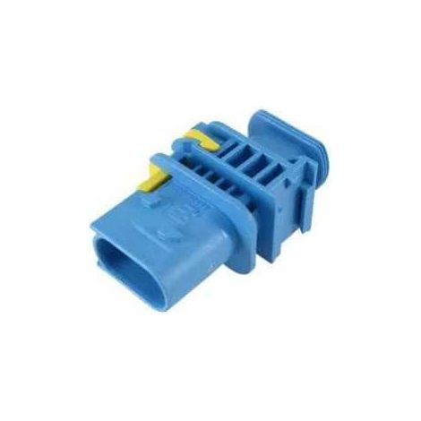 Connettore Heavy Duty Sealed 1.5X0.63 porta maschio 3vie blu senza guarnizione
