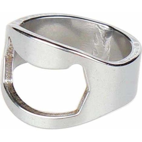 Ouvre-bouteille Anneau - Acier Inoxydable - Diamètre 22 mm - Pour Cuisine Bar Plage Randonnée - 1 Pièce (1/5)