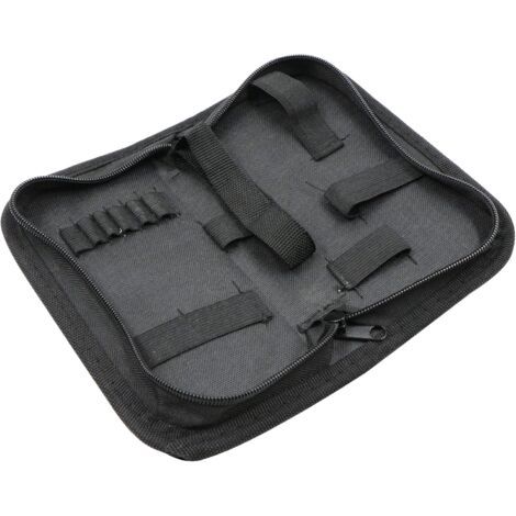 Sac de Rangement D'outils et à Outils Résistant Imperméable en Tissu Oxford électricien Charpentier Mécanicien Réparation Montres kit Fermeture éclair Roll Toile Poches Zippées Roulettes