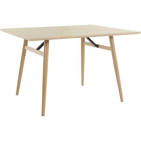 Harris-Table à manger 120x80 cm 6 places en Nature MDF Chêne