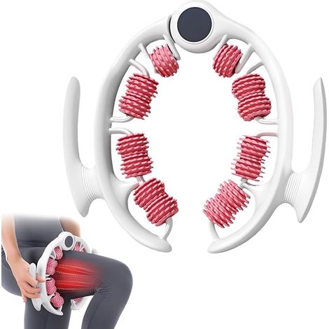 Massaggiatore manuale anticellulite, rullo massaggiante anticellulite a 360° per gambe, cosce e glutei - Riduzione della cellulite e rilassamento muscolare - Accessorio benessere per donne e uomini