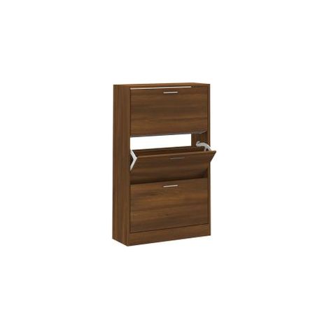 Armoire à chaussures Chêne marron 63x24x103 Bois d'ingénierie (1/5)