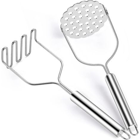 (Lot de 2) Presse-purée en acier inoxydable (1/5)