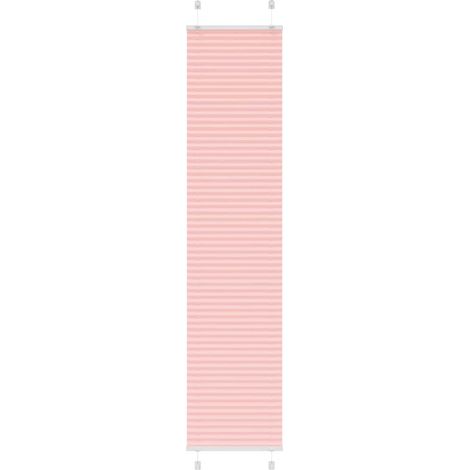 Store plissé rose 45x200 cm largeur du tissu 44,4 cm polyester