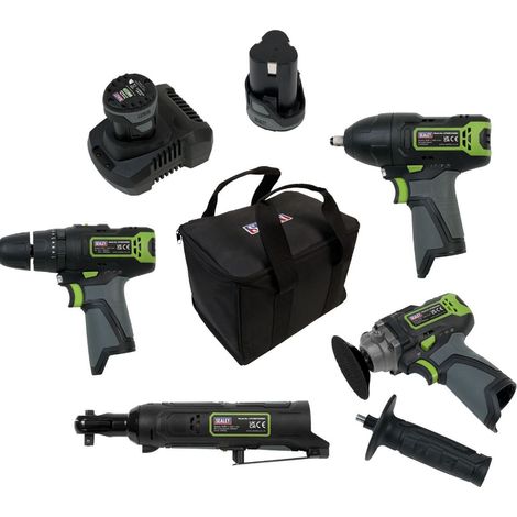 Sealey CP108VCOMBO1 SV108 Series 4 x 10.8V Cordless Combo Kit - 2 Batteries (1/5)