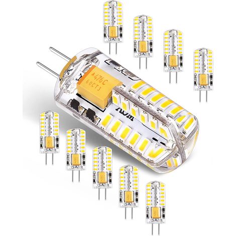 Filiyano-Ampoules LED G4 12 V 3 W blanc froid 6000 K, 300 lm, non dimmables, lot de 10 (1/5)