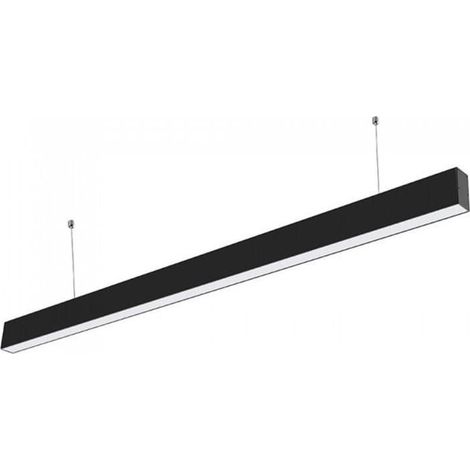 Suspension Linéaire LED 120cm 40W Interconnectable - Noir - SILUMEN (1/5)