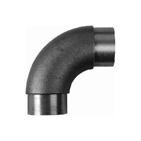 Deco Fer Forge – Coude angle lisse pré-formé 90° pour tube Ø42,4mm – Hauteur 100mm – Largeur 100mm – Épaisseur 2mm – À emboîter par collage (1/3)