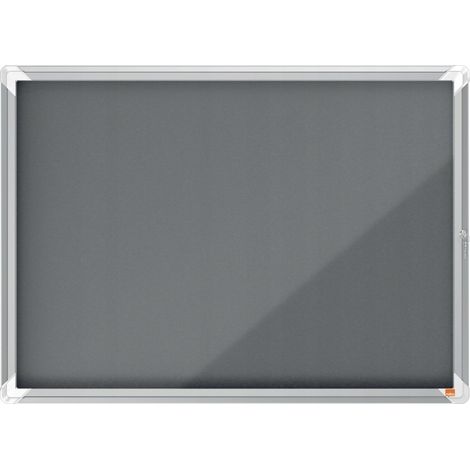 Nobo Moderne Vitrine Grau 92,4 x 66,8 cm