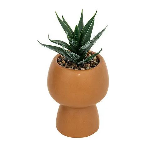 593 Planta artificial en maceta de cerámica, 10 x 17 cm (alto)