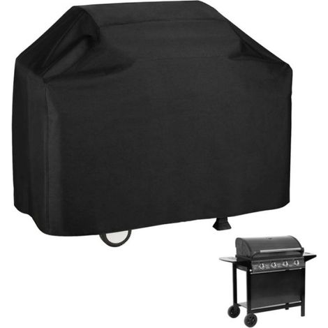 Bâche de Protection pour Barbecue - 147 x 61 x 122 cm - Imperméable Anti UV - Noir (1/5)