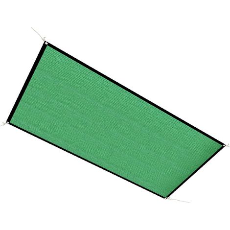 Voile d'ombrage rectangulaire anti-UV, protection respirante pour serre, terrasse, balcon, jardin et cour arrière, teinte verte (1/5)