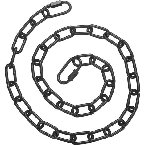 Chaîne De Porte 30 Pouces x 4 Mm De Diamètre En Acier Allié Noir (1/5)