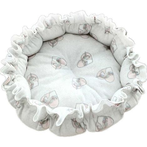 Runde Katzentoilette, Matratze mit Kordelzug, Welpenkorb, warmes Winterkatzenbett, Größe XL-7, komfortabel und gemütlich.