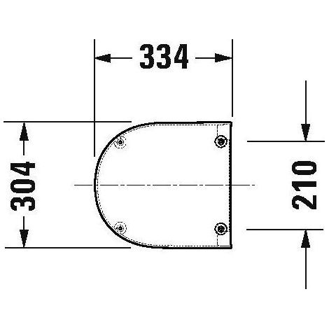 Duravit ME by Starck Urinaldeckel für Urinal 281230, 0024093200