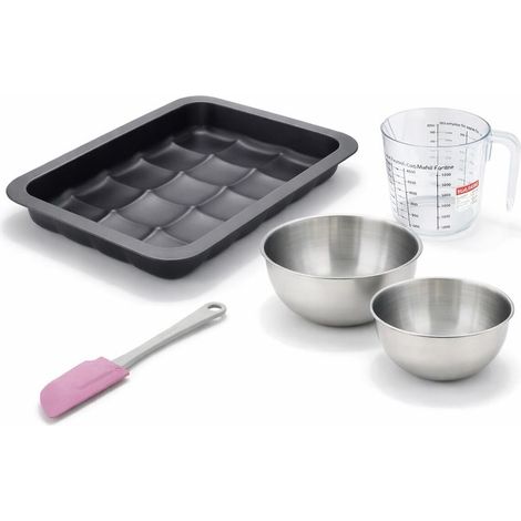 Set de 5 ustensiles de pâtisserie moule à gâteaux bols spatule et verre doseur Black mettallic Black mettallic Zenker Black mettallic (1/5)