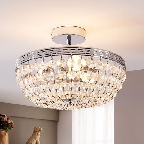 [GEBRAUCHT] B-Ware Lindby Kristall Deckenlampe Mondrian Wohnzimmerleuchte Kronleuchter Hängelampe