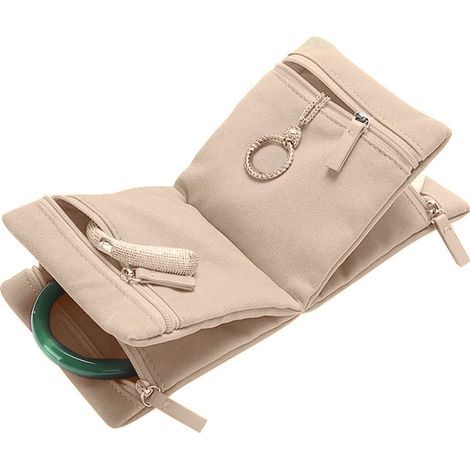 Schmuckorganizer mit Reißverschluss – Faltbarer Schmuckorganizer. Geeignet für Damen, Schmuckaufbewahrungsbeutel, Schmuckkästchen. Geeignet für Halsketten, Ohrringe und Ringe. (1/5)