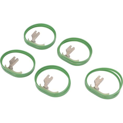 Lot de 5 pieds-de-biche à double anneau en acier inoxydable pour machine à coudre industrielle universelle (1/5)