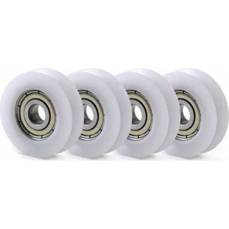 10 PCS U Nylon en Plastique intégré 608 roulements à Billes de Gorge 8 30 10mm Poulie de Guidage (1/4)