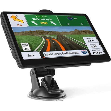 7 Pouce GPS Voiture,GPS Poids Lourds,Auto Navigation avec HD Écran Tactile,Multi-Languages Guidage Vocale 2025 Cartographie UK Europe Installée Mise à Jour Gratuite à Vie,pour Auto,Camion,Poids Lourd (1/5)