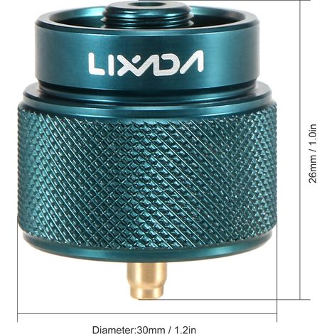 Adaptateur de tête de bidon de GPL 1L, petit réservoir de Propane pour Camping en plein air, entrée EN417, sortie de Valve Lindal (1/5)