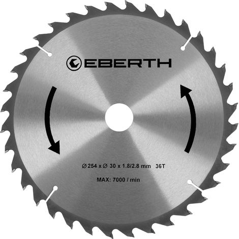 Hoja sierra circular carburo xilografías 254mm 36 dientes disco corte madera