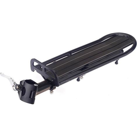 Porte-vélos, porte-vélos universel réglable, accessoires de vélo, support de porte-vélos à dégagement rapide, capacité de charge maximale 10 kg, installation rapide avec siège arrière. (1/5)