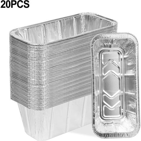 Liner Pour Cuve à Graisse - Aluminium Alimentaire - Compatible Avec Plaques À Cuisiner 28 Pouces Et 36 Pouces - Lot De 20 (1/5)