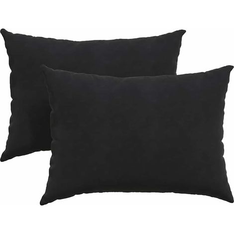 Maison Exclusive - Sofakissen 2 Stück Schwarz 70 x 50 cm Cordstof