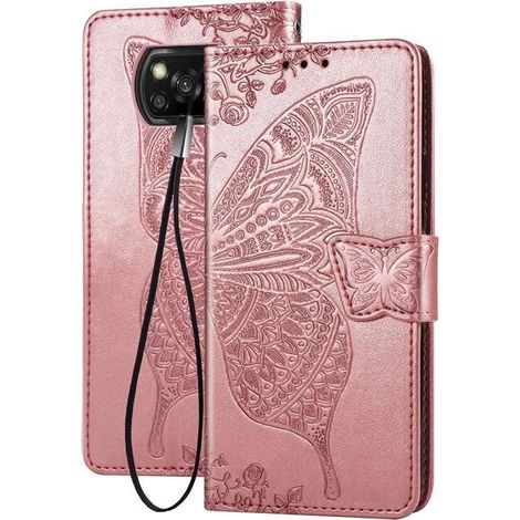 Coque pour Xiaomi Poco X3 NFC/Poco X3 Pro, [Motifs en Relief 3D] Housse Portefeuille en Cuir Vintage avec Fermeture Magnétique, Fo (1/4)