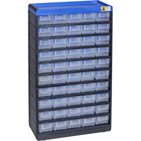 Allit 464660 Cassettiera porta minuteria VarioPlus Pro 53/100 (L x A x P) 300 x 525 x 135 mm Nero, Blu 1 pz. (1/4)