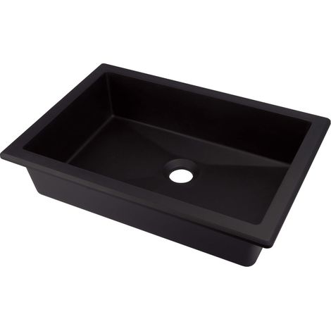 Lavabo in granito da incasso finitura nera 50x35 cm - Sofyro (1/2)