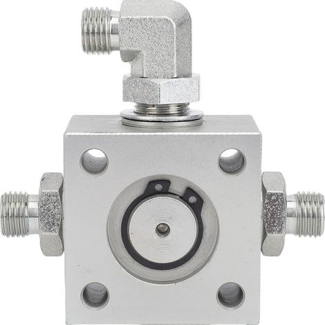 Kit de vanne pour mini-pelle, ensemble de dérivation à 3 voies en acier allié avec accessoires hydrauliques (1/5)