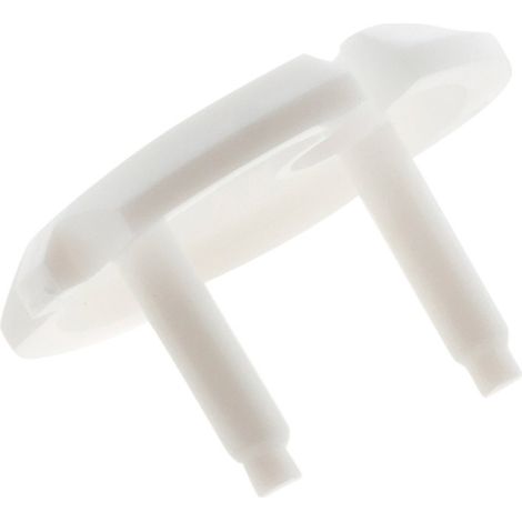 Zenitech – Lot de 3 caches prises 2 P+T 16A – Sécurise les prises inutilisées – Installation rapide avec clef d'extraction – Blanc