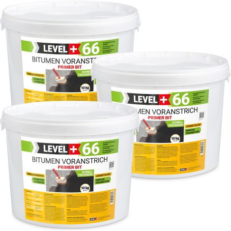 LEVEL+ Bitumen Voranstrich Haftgrund Grundierung Bitumengrund L+66 - 30Kg