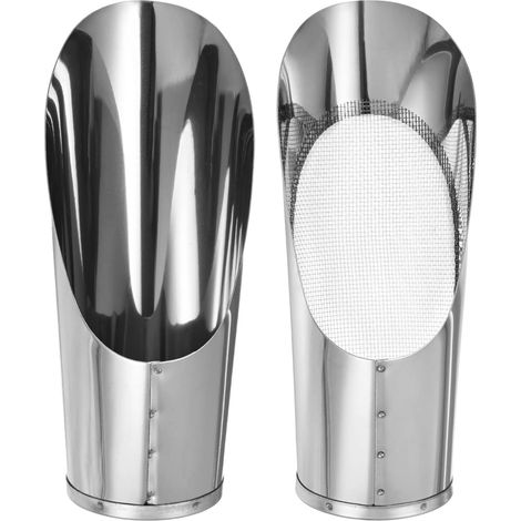 1-Set Pelles À Terre pour Bonsaï, 2.8inch/7.2cm Pelle De Jardin en Acier Inoxydable Et Tamis À Terre pour Rempotage/Plantation De Fleurs, Petit Outil De Jardinage [Ton Argenté] (1/5)