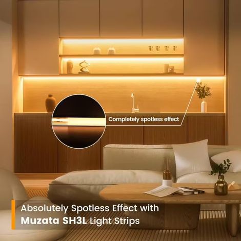FLITI U-shaped aluminum LED profile 6x1m with PVC diffuser (1/5)