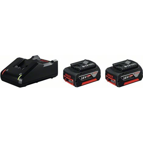 Lotto 2 batterie GBA 18V 4,0 Ah + caricabatterie GAL 18V-40 BOSCH - 1600A019S0