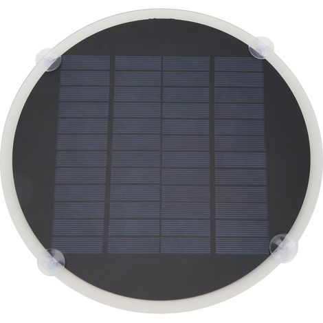 Panneau solaire rond monocristallin mini en époxy à haut taux de conversion 20 W 12 V pour la charge de batteries de voiture et l'allumage (1/5)