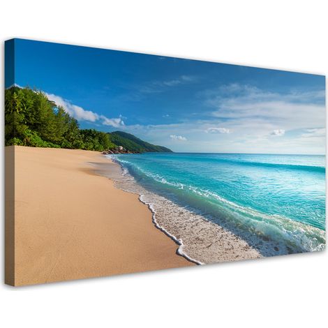 Tableau déco Plage tropicale Mer Paysage 100x50 (1/5)