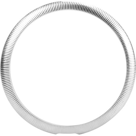 7in Bague Garniture de Phare Moto Protection Garde Visière Couvercle Décoratif CNC Alliage Aluminium pour Touring Argent (1/5)