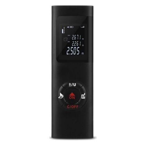 Télémètre Laser 60m, Portable, Numérique, Mesure Distance, Surface, Volume, Fonction Pythagore, IP54, LCD Rétro-éclairage, Rechargeable USB