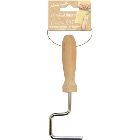 Manche pour mini rouleau à pâtisserie en bois (1/2)